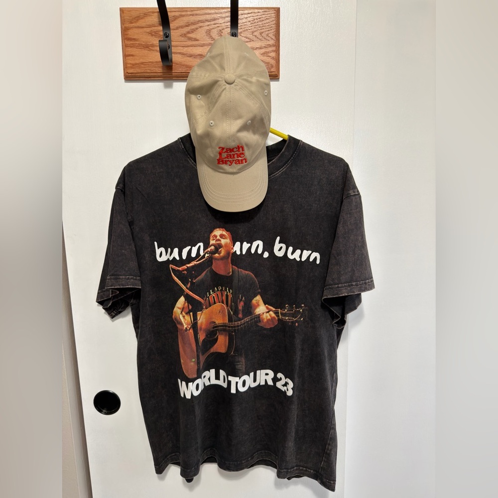 Zach Bryan Concert Tee and Baseball Cap